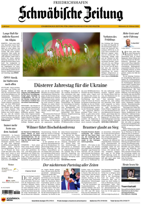 Cover of Schwabische Zeitung (Friedrichshafen)