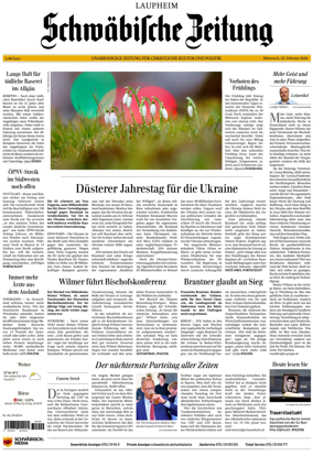Cover of Schwabische Zeitung (Laupheim)