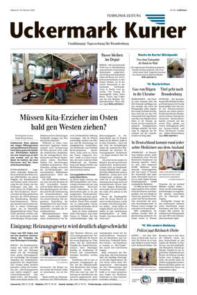 Cover of Templiner Zeitung