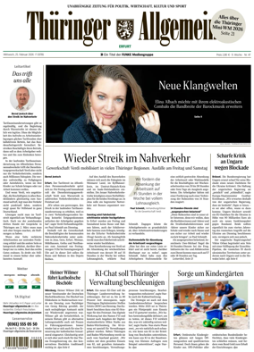 Cover of Thuringer Allgemeine (Erfurt)