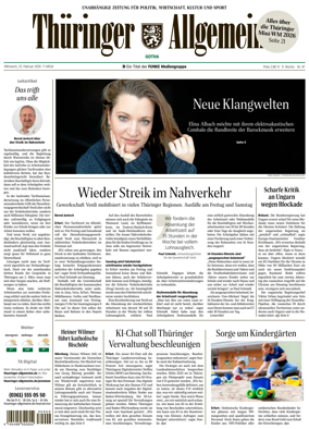 Cover of Thuringer Allgemeine (Gotha)