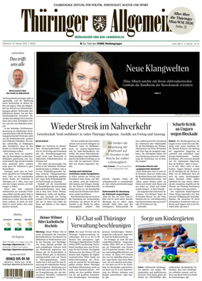 Cover of Thuringer Allgemeine (Muhlhausen)