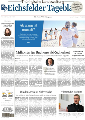 Cover of Thuringische Landeszeitung (Eichsfeld)
