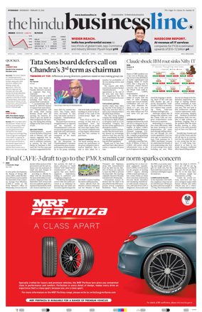 Cover of BusinessLine (Hyderabad)