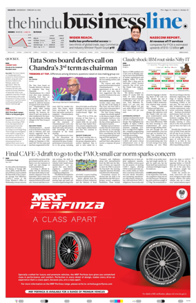 Cover of BusinessLine (Kolkata)