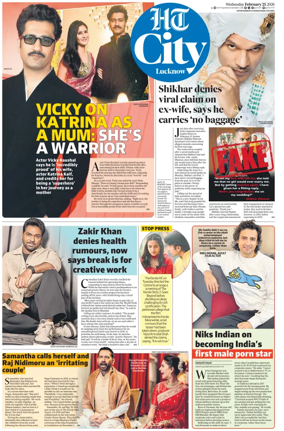 Cover of Hindustan Times (Lucknow) - Live