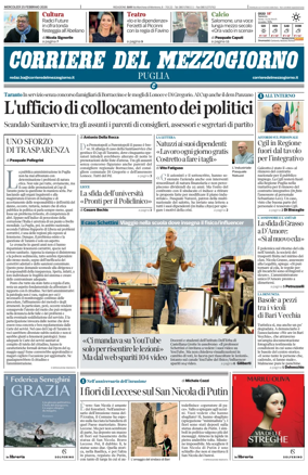 Cover of Corriere del Mezzogiorno (Puglia)