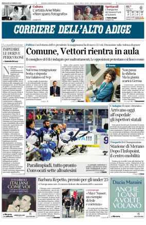 Cover of Corriere dell'Alto Adige