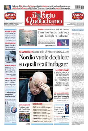 Cover of Il Fatto Quotidiano