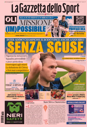Cover of La Gazzetta dello Sport