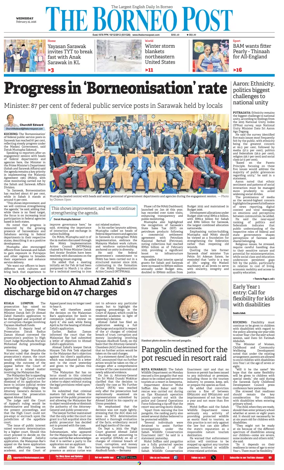 Cover of The Borneo Post (Sarawak)