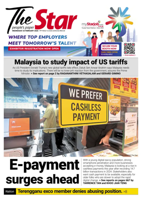 Cover of The Star Malaysia