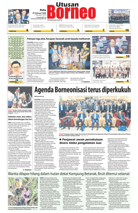 Cover of Utusan Borneo (Sarawak)