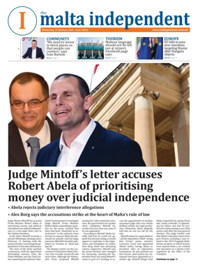 Cover of Malta Independent