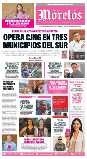 Cover of Diario de Morelos