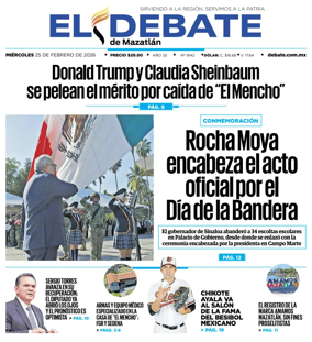 Cover of El Debate de Mazatlan
