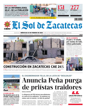 Cover of El Sol de Zacatecas