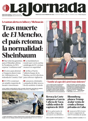 Cover of La Jornada