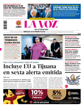 Cover of La Voz de la Frontera