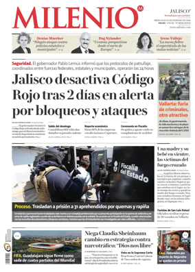 Cover of Milenio Jalisco