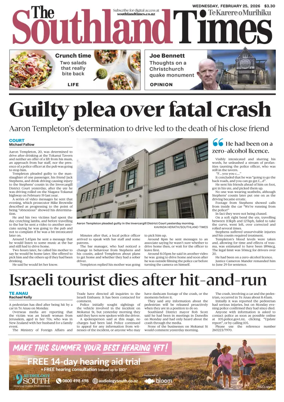 Cover of The Southland Times