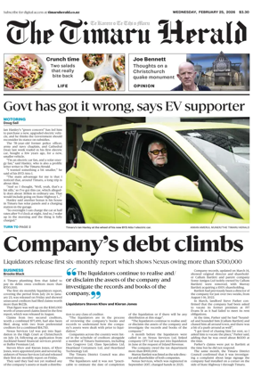 Cover of The Timaru Herald