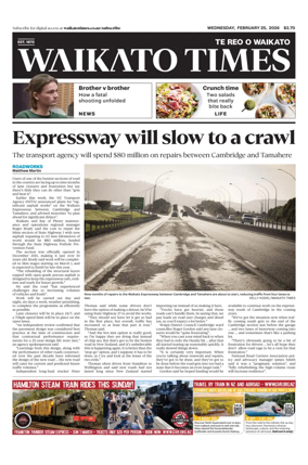 Cover of Waikato Times