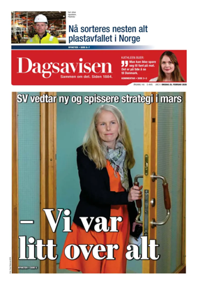 Cover of Dagsavisen