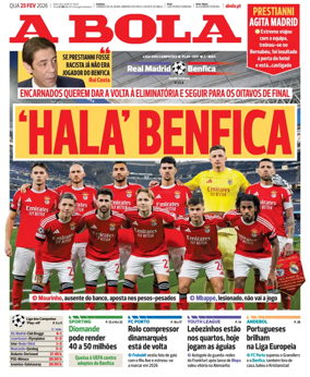 Cover of A BOLA (Portuguese)