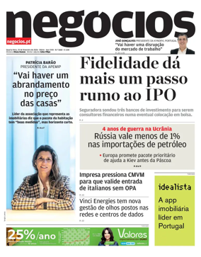 Cover of Jornal de Negocios