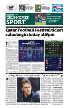 Cover of Gulf Times Sport