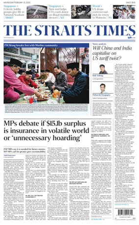 Cover of The Straits Times