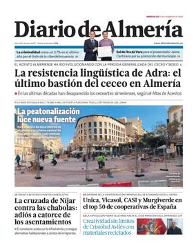 Cover of Diario de Almeria