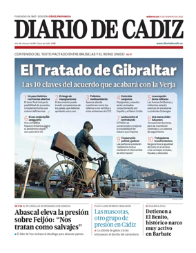 Cover of Diario de Cadiz