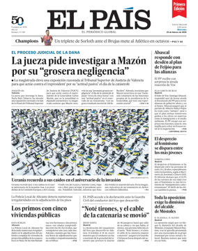 Cover of EL PAIS primera edicion