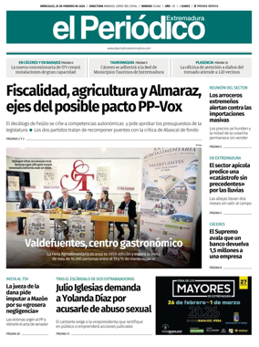 Cover of El Periodico Extremadura