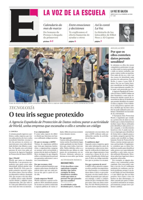 Cover of La Voz de Galicia (Carballo) - La Voz de la Escuela