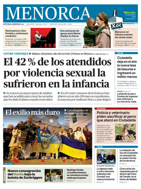 Cover of Menorca Diario Insular