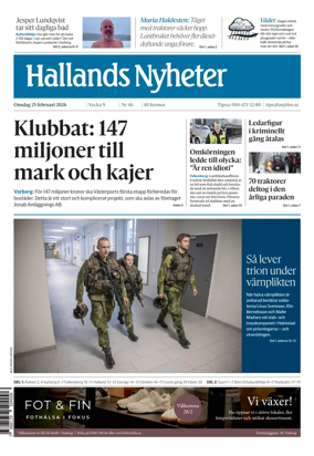 Cover of Hallands Nyheter