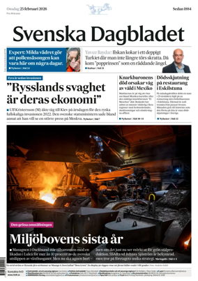 Cover of Svenska Dagbladet