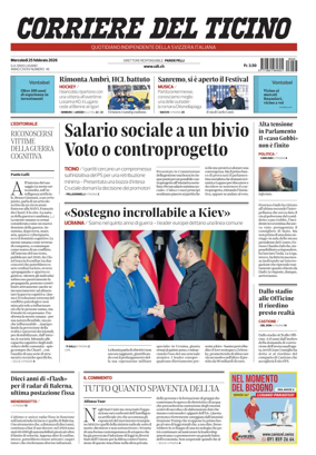 Cover of Corriere del Ticino