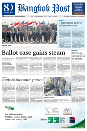 Cover of Bangkok Post