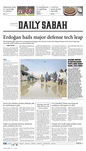 Cover of Daily Sabah (Turkey)