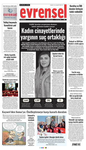 Cover of Evrensel Gazetesi
