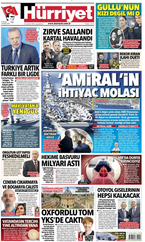 Cover of Hurriyet