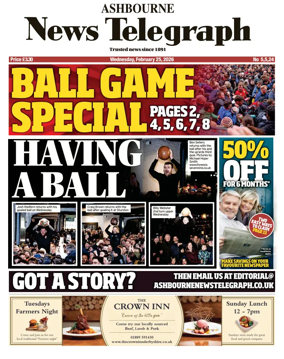 Cover of Ashbourne News Telegraph