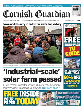 Cover of Cornish Guardian (Newquay & the North Coast)