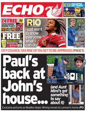 Cover of Liverpool Echo