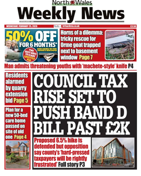 Cover of North Wales Weekly News