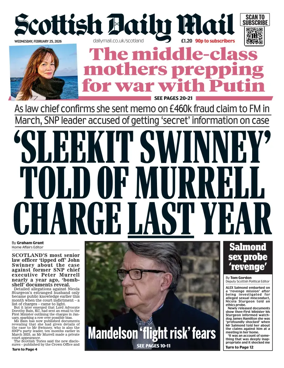 Cover of Scottish Daily Mail